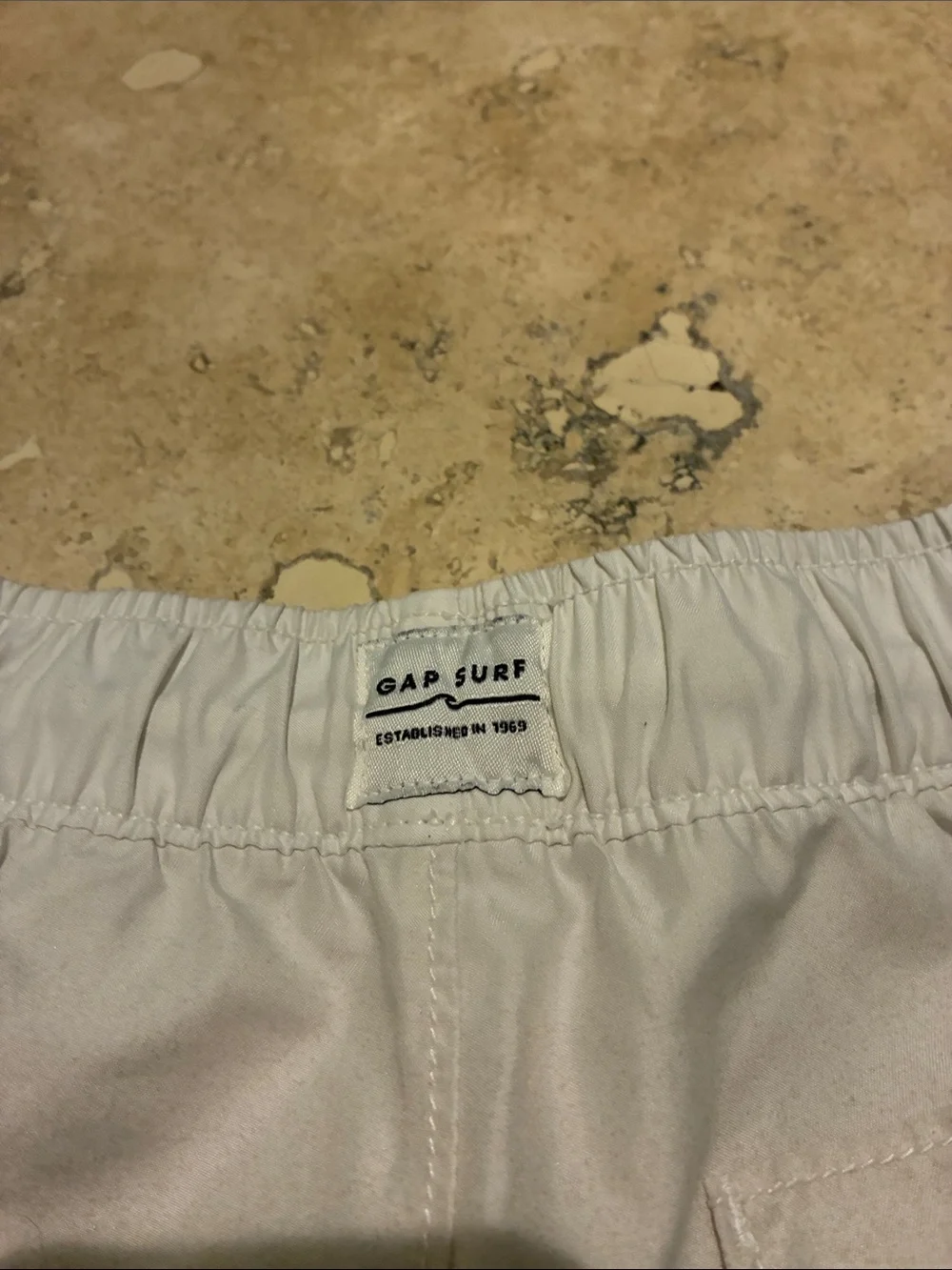 GAP Boys Blue Gradient Stripe Swim Trunks
